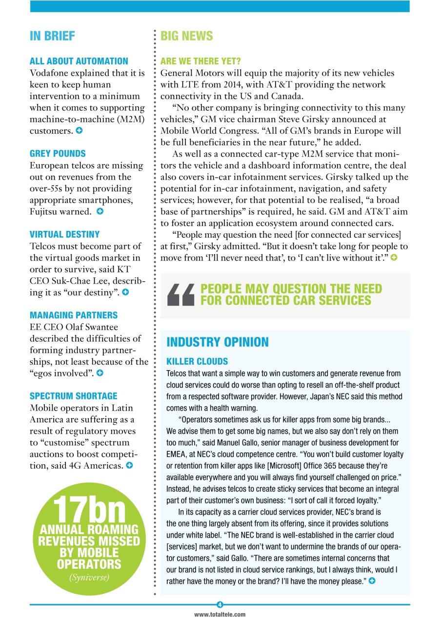 Total Telecom Preview Pages