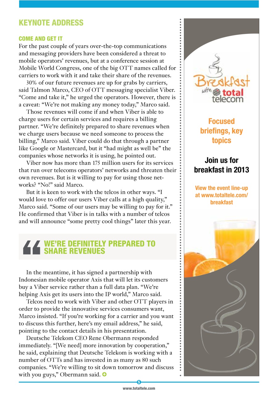 Total Telecom Preview Pages