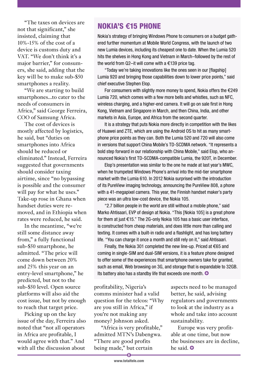 Total Telecom Preview Pages