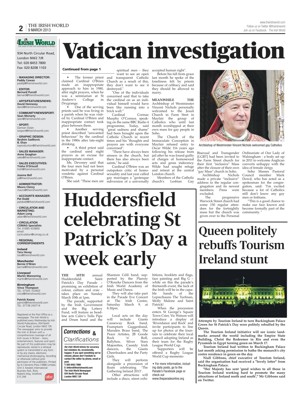 Irish World Preview Pages