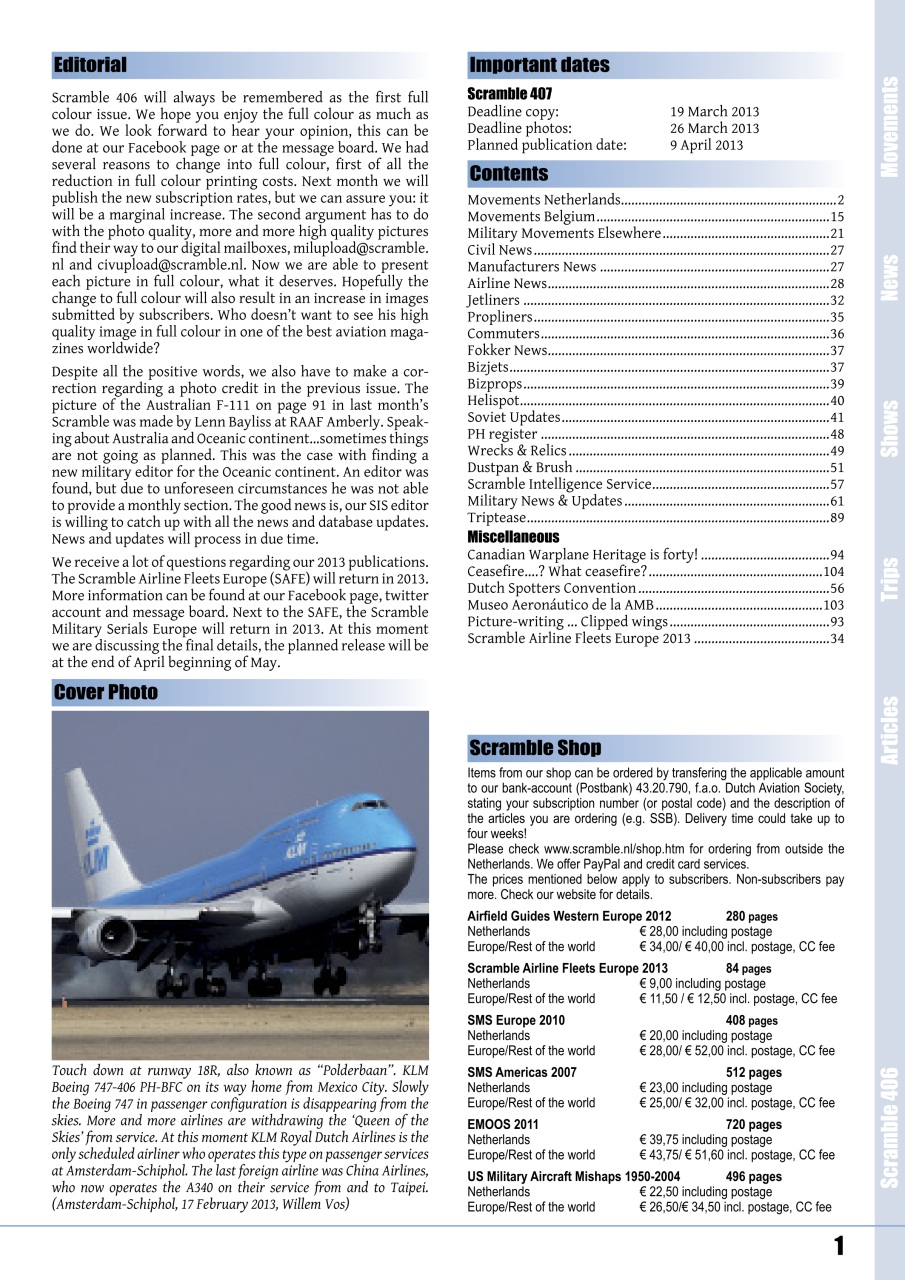 Scramble Magazine Preview Pages