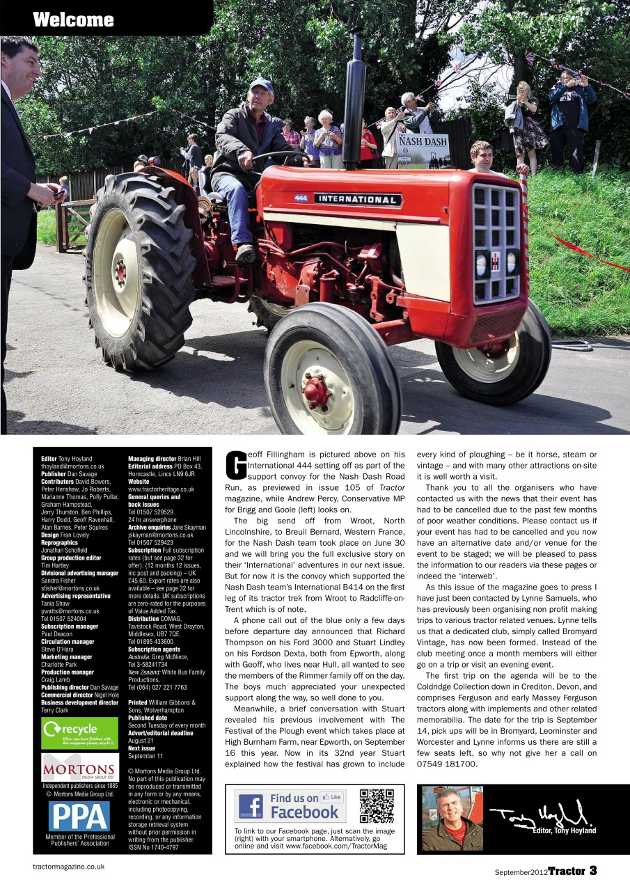 Tractor & Farming Heritage Magazine Preview Pages