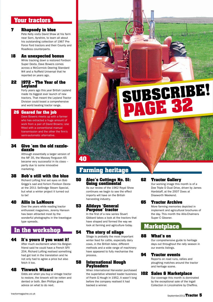 Tractor & Farming Heritage Magazine Preview Pages