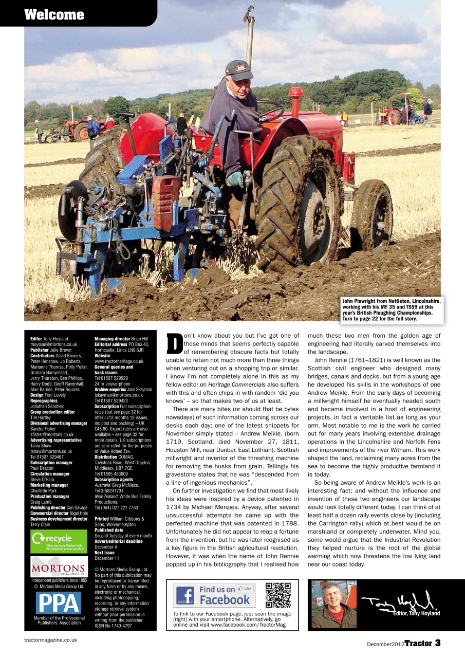 Tractor & Farming Heritage Magazine Preview Pages