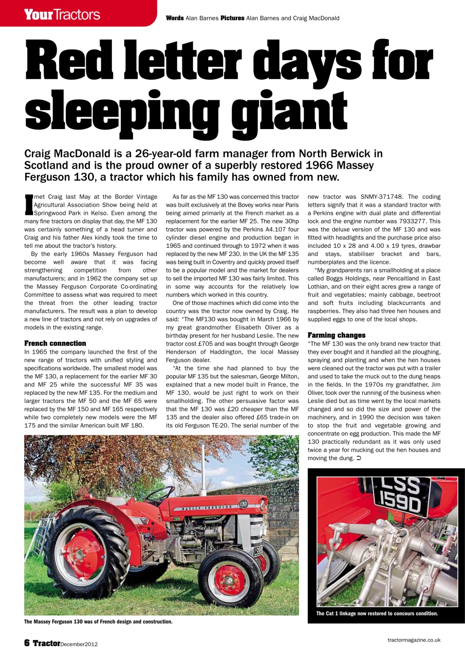 Tractor & Farming Heritage Magazine Preview Pages