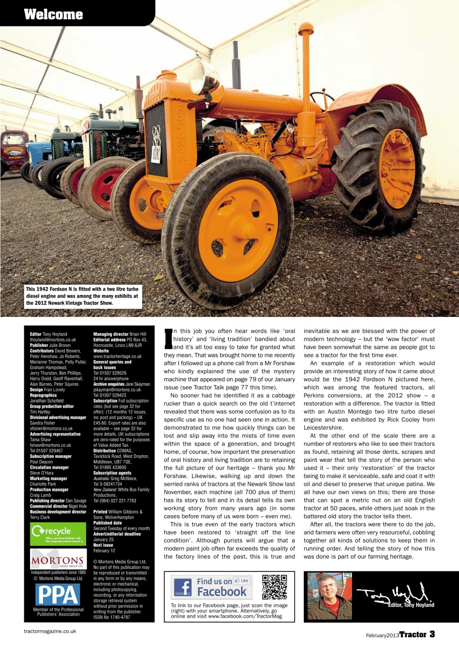 Tractor & Farming Heritage Magazine Preview Pages