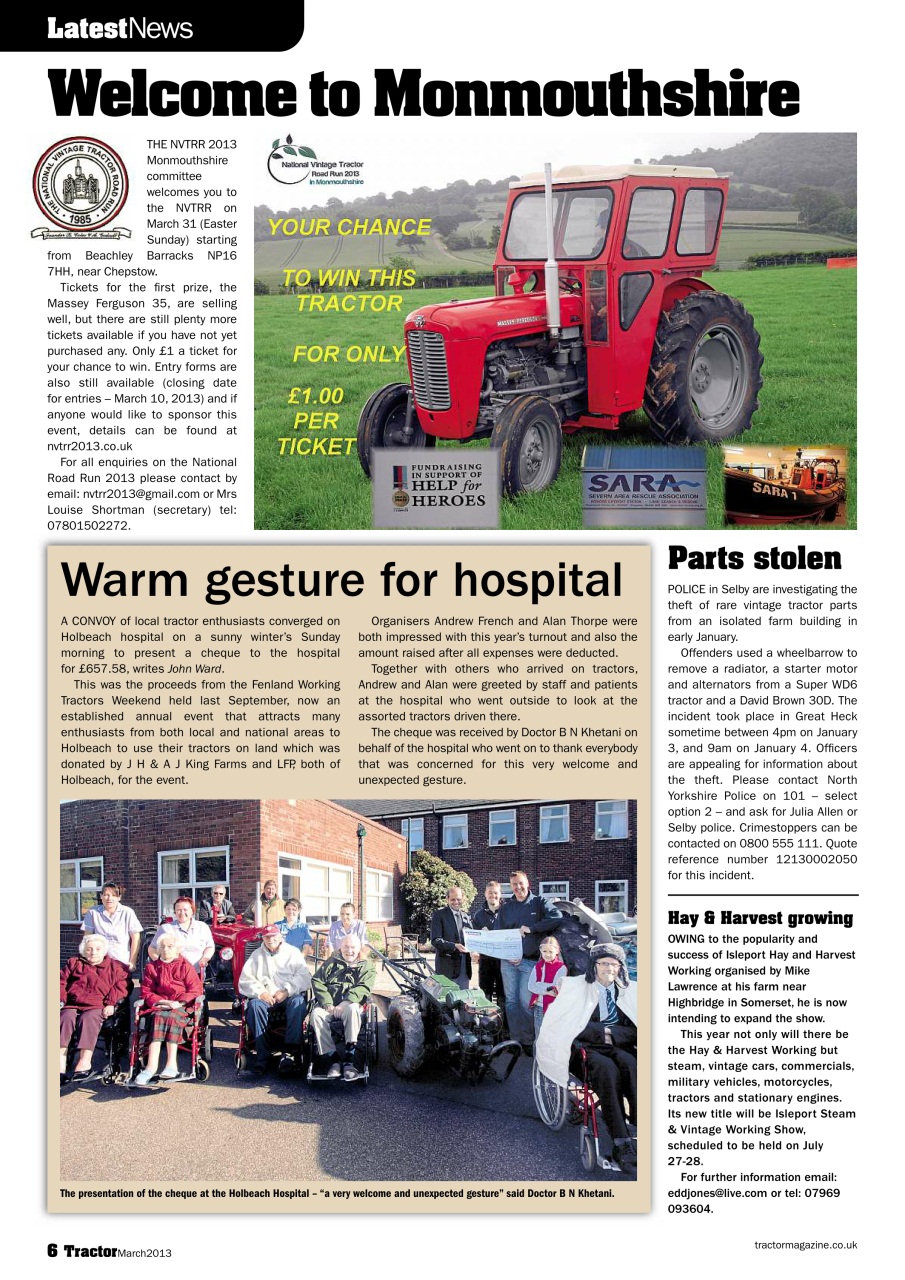 Tractor & Farming Heritage Magazine Preview Pages