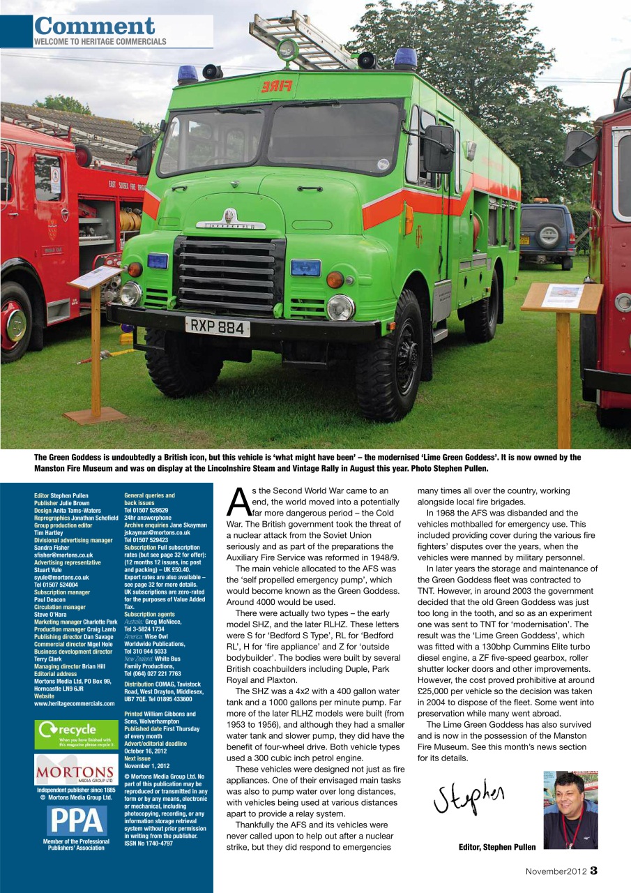 Heritage Commercials Magazine Preview Pages