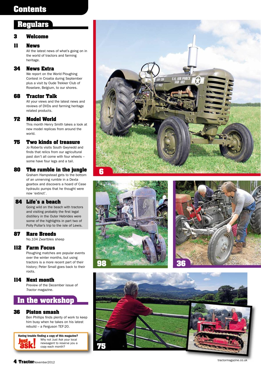 Tractor & Farming Heritage Magazine Preview Pages