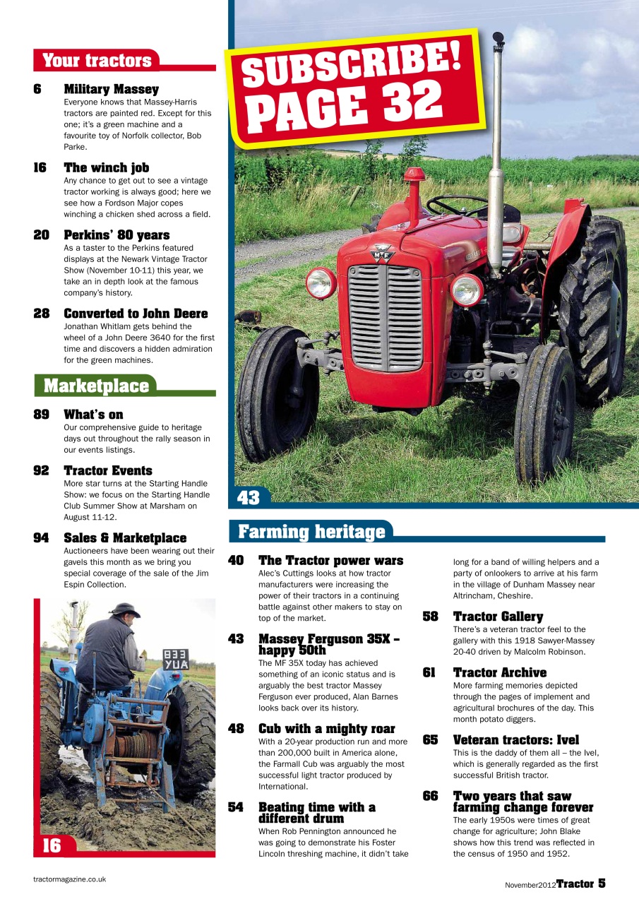Tractor & Farming Heritage Magazine Preview Pages