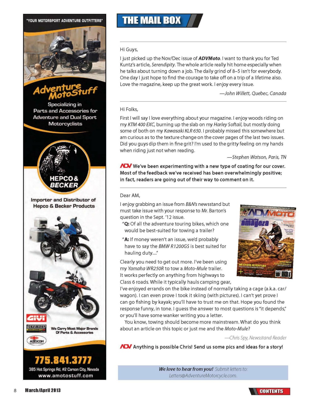 Adventure Motorcycle Preview Pages