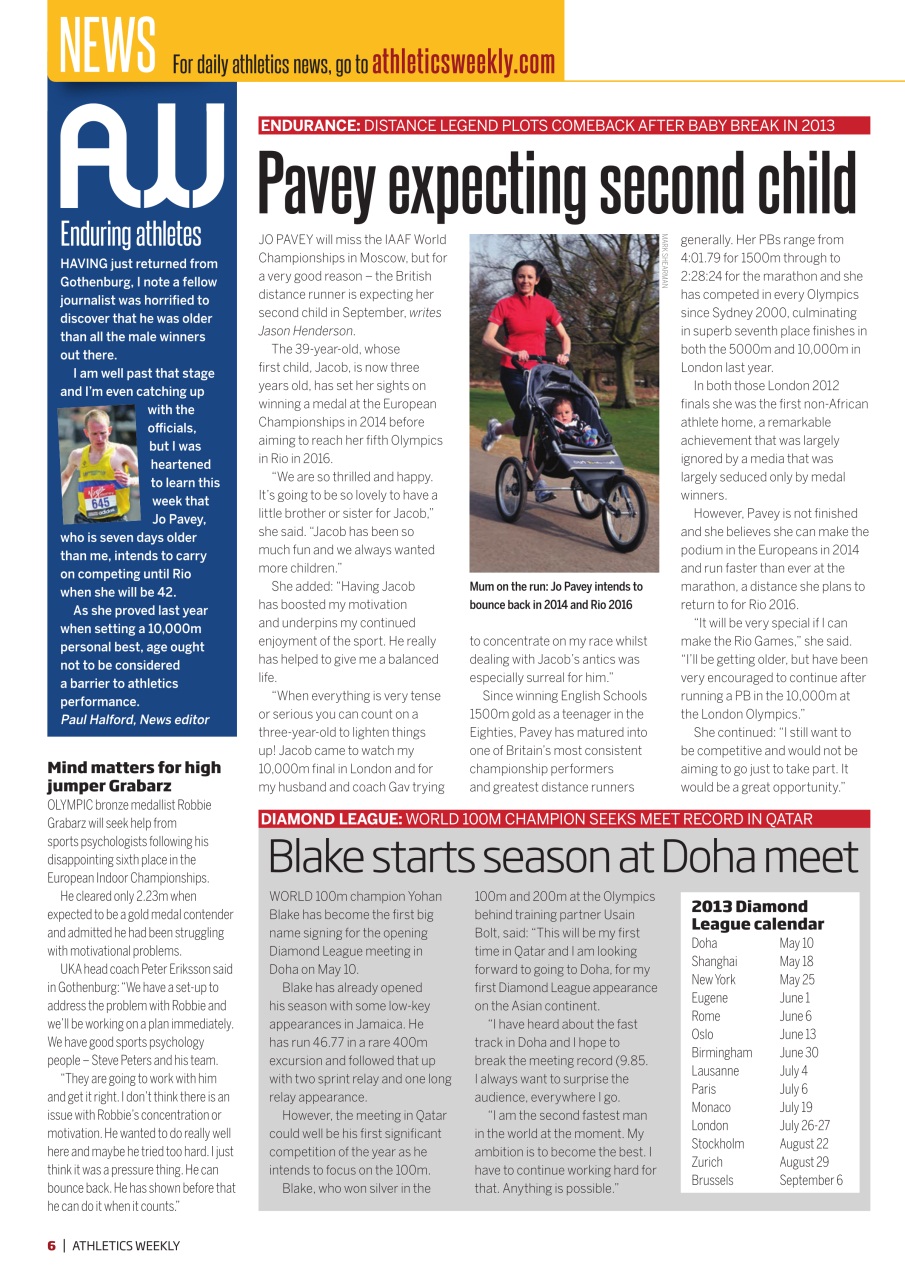 AW – Athletics Weekly Magazine Preview Pages