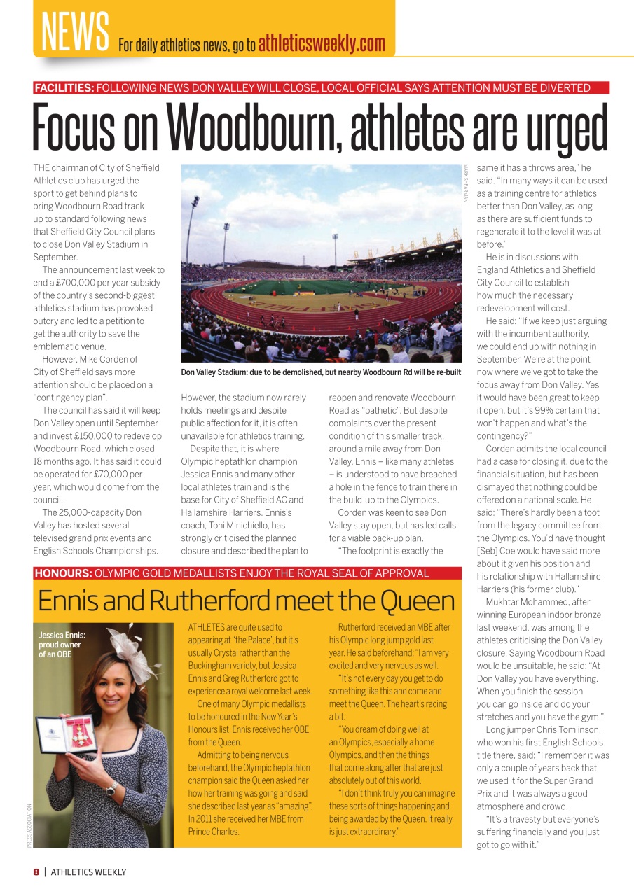 AW – Athletics Weekly Magazine Preview Pages