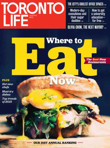 Toronto Life issue APRIL 2013