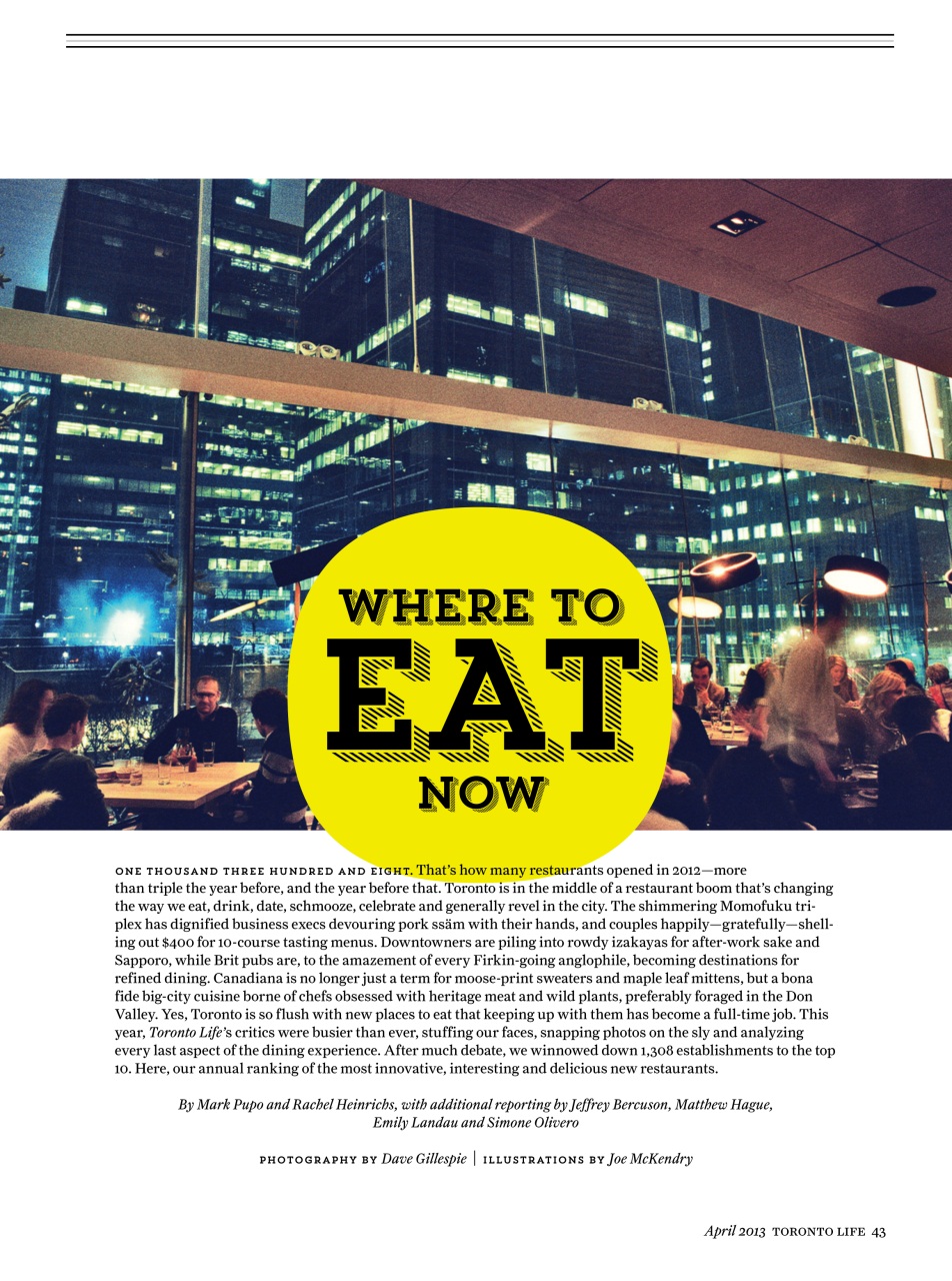 Toronto Life Preview Pages