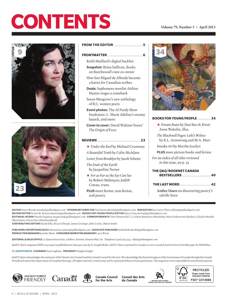 Quill & Quire Preview Pages