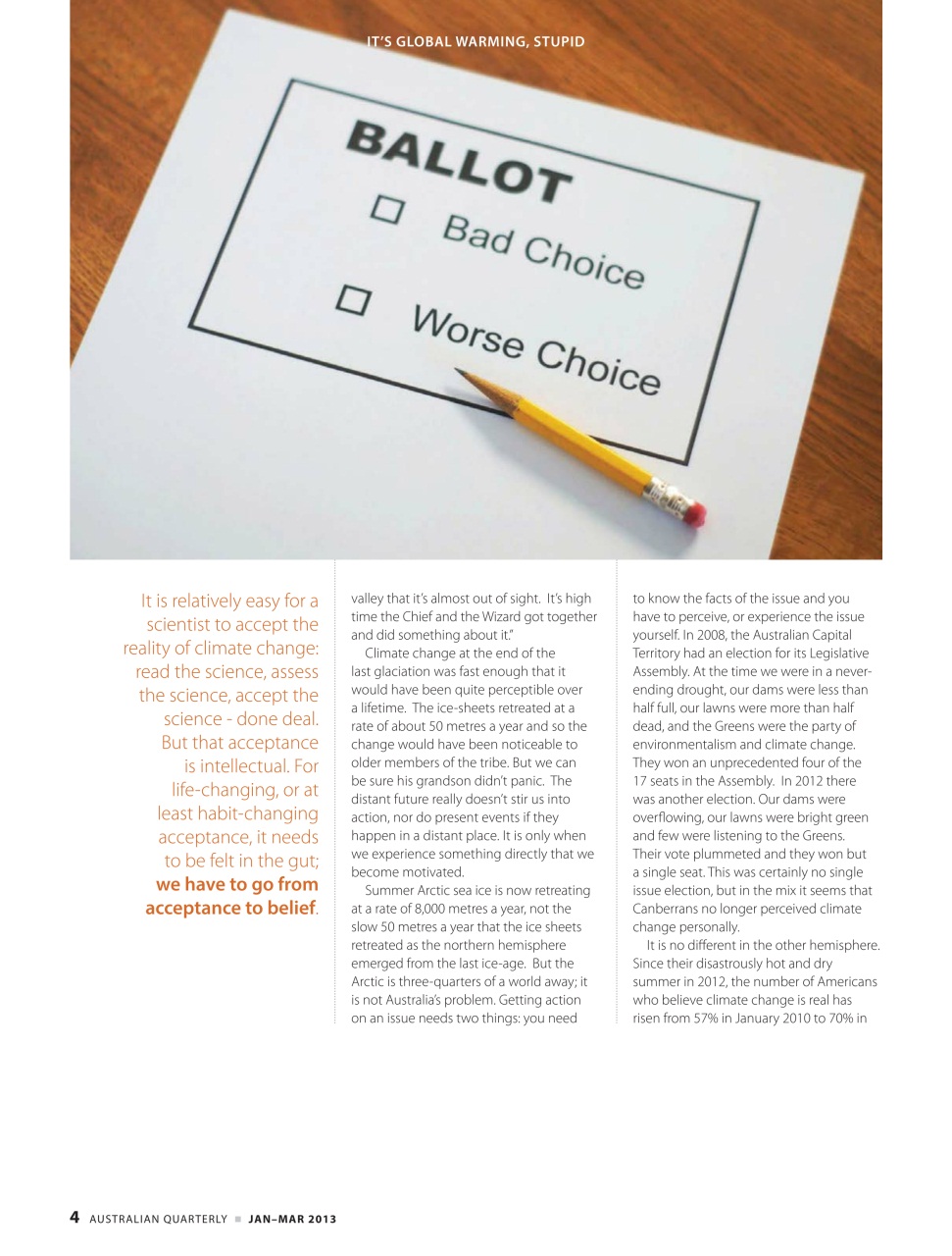 AQ: Australian Quarterly Preview Pages