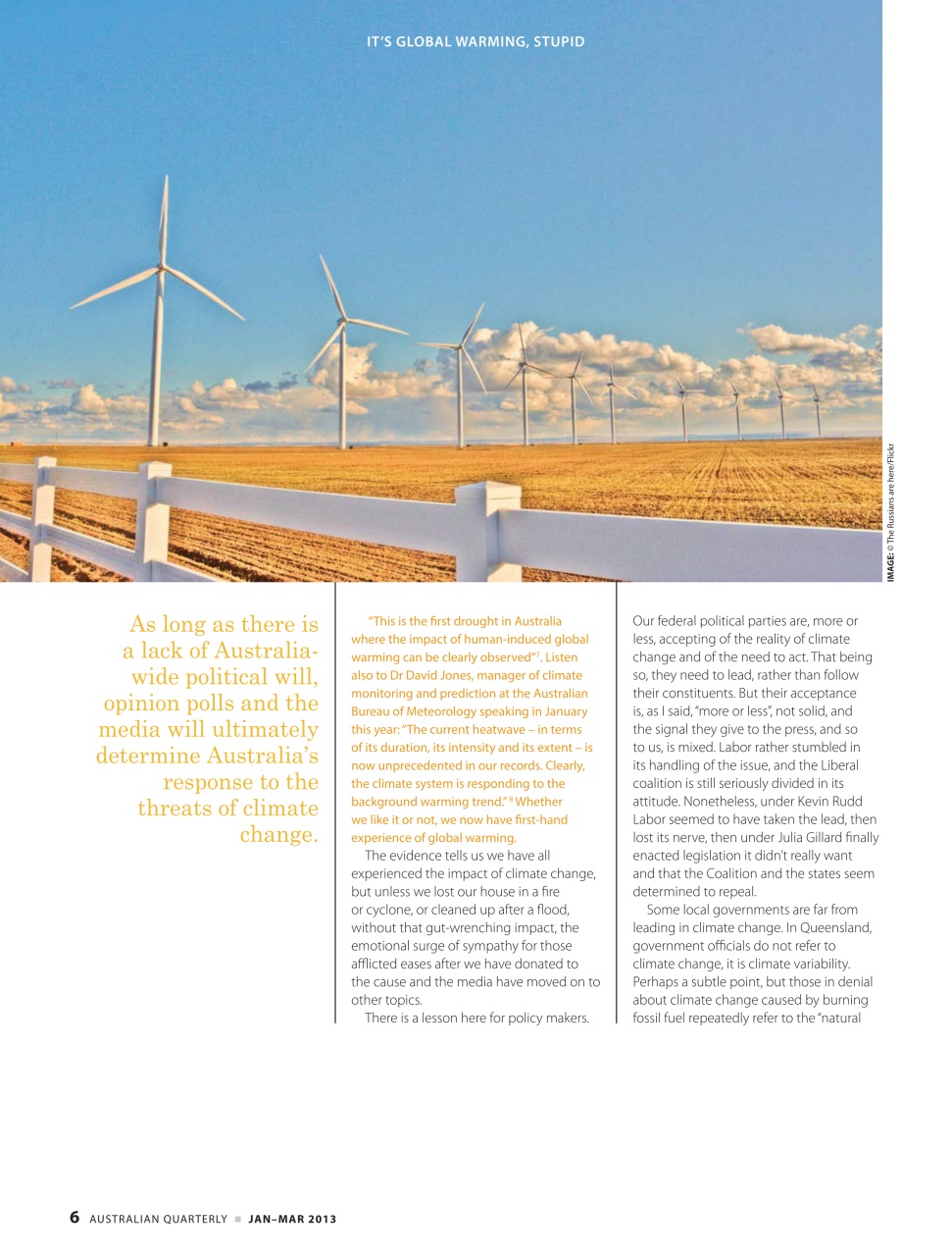 AQ: Australian Quarterly Preview Pages