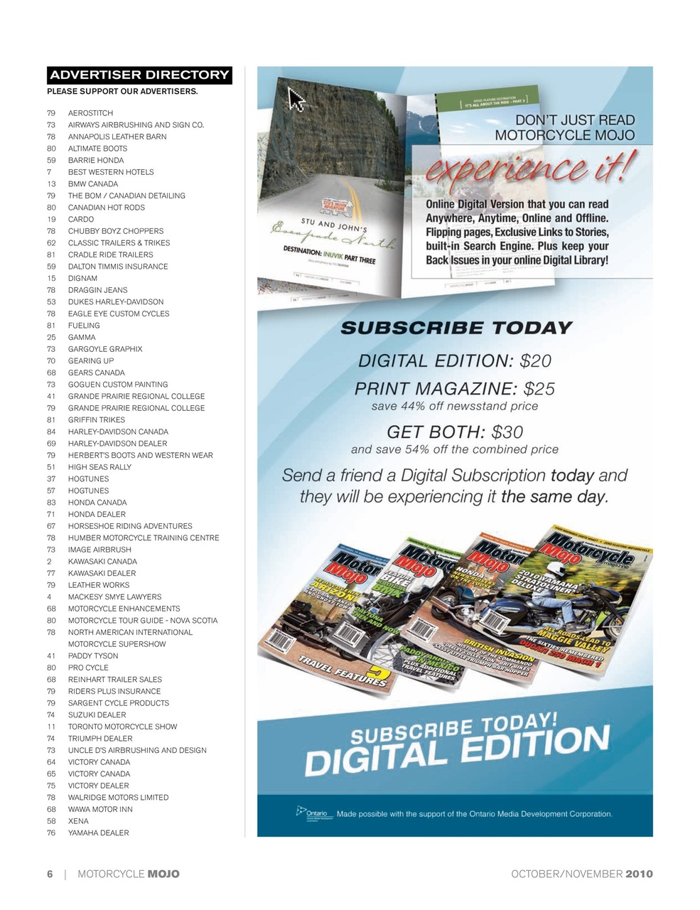 Motorcycle Mojo Preview Pages