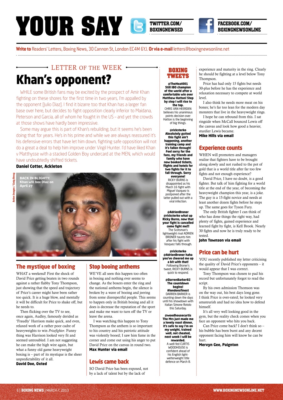 Boxing News Preview Pages