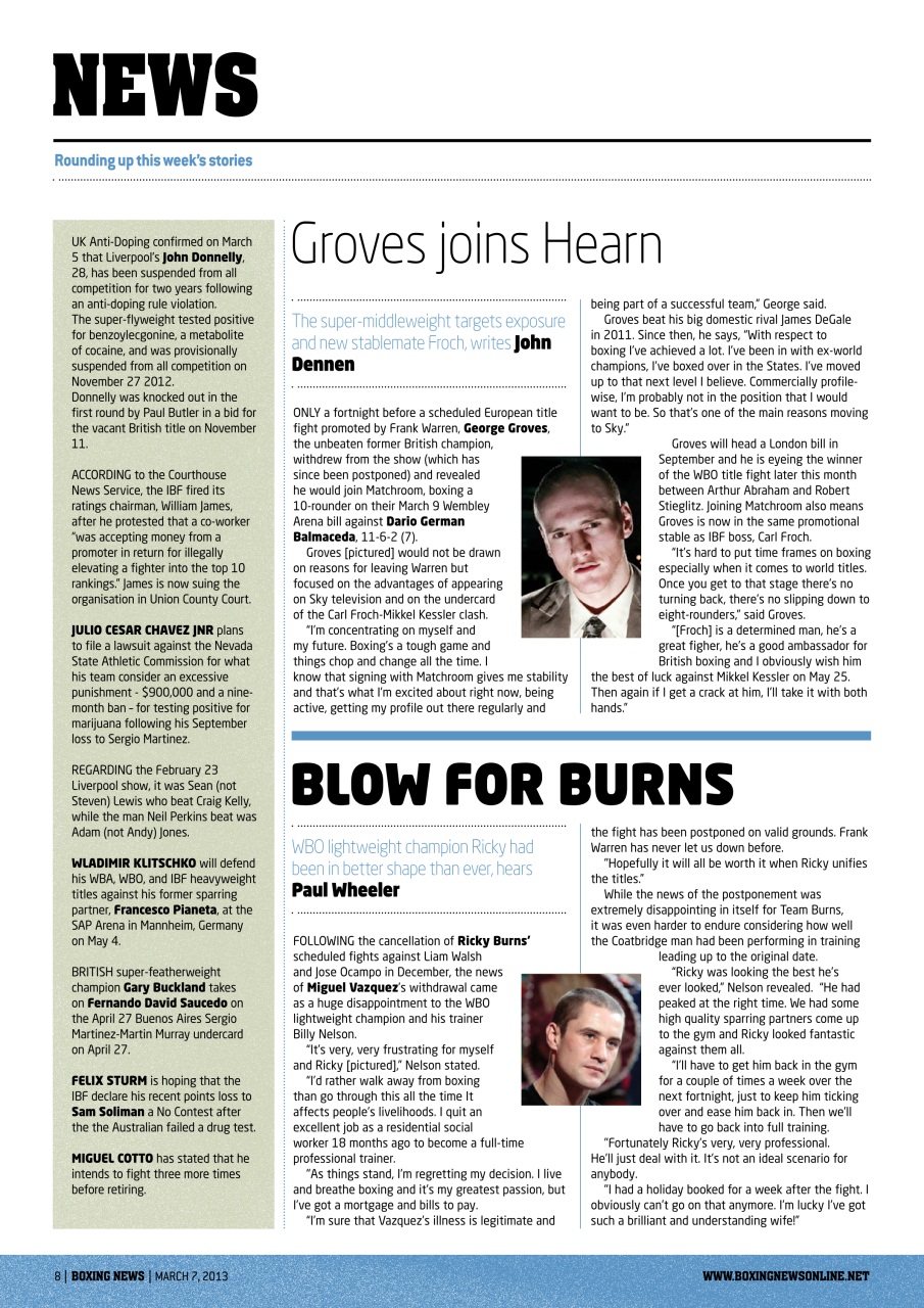 Boxing News Preview Pages