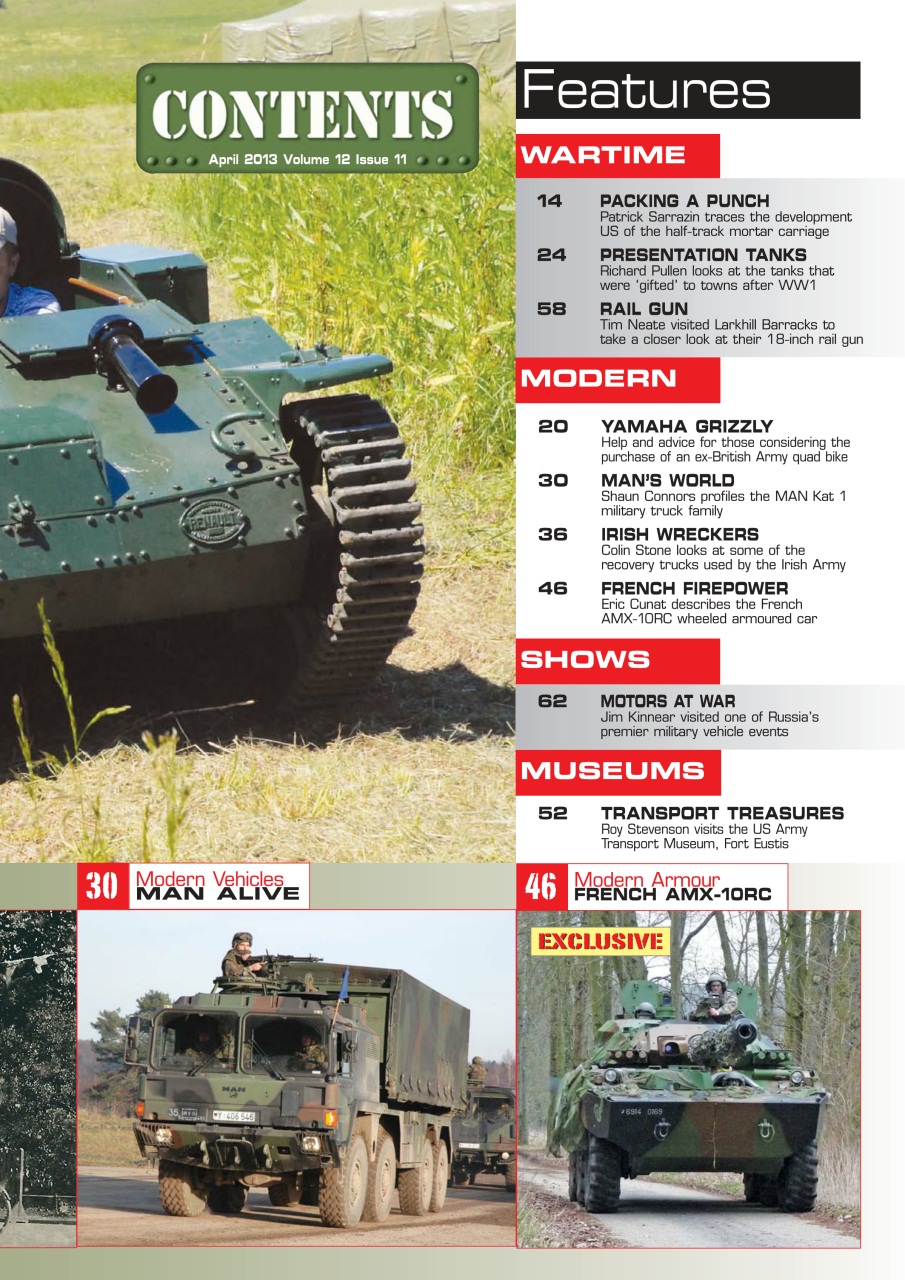 Military Machines International Preview Pages