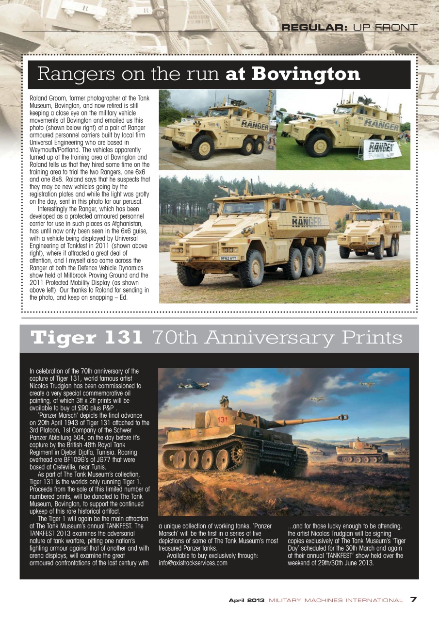 Military Machines International Preview Pages