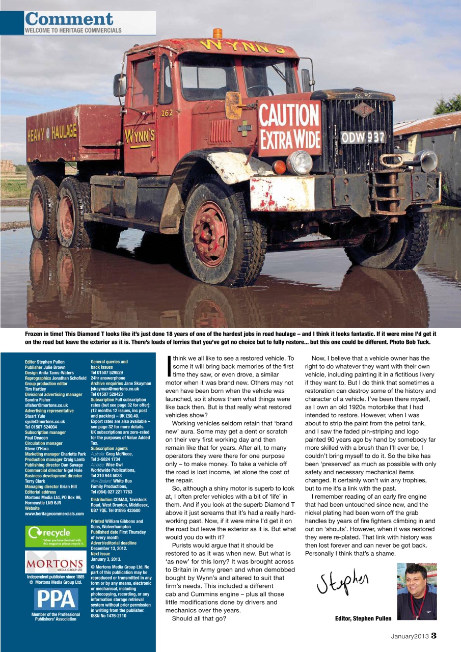 Heritage Commercials Magazine Preview Pages