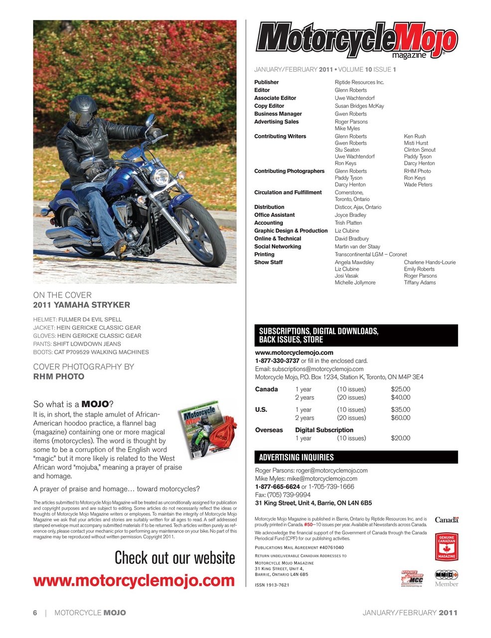 Motorcycle Mojo Preview Pages