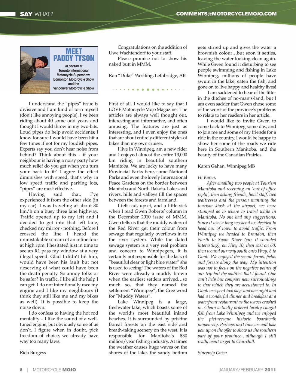 Motorcycle Mojo Preview Pages