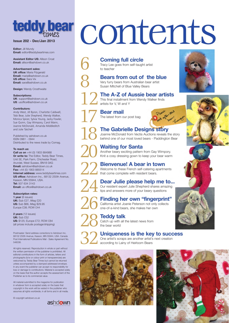 Teddy Bear Times Preview Pages