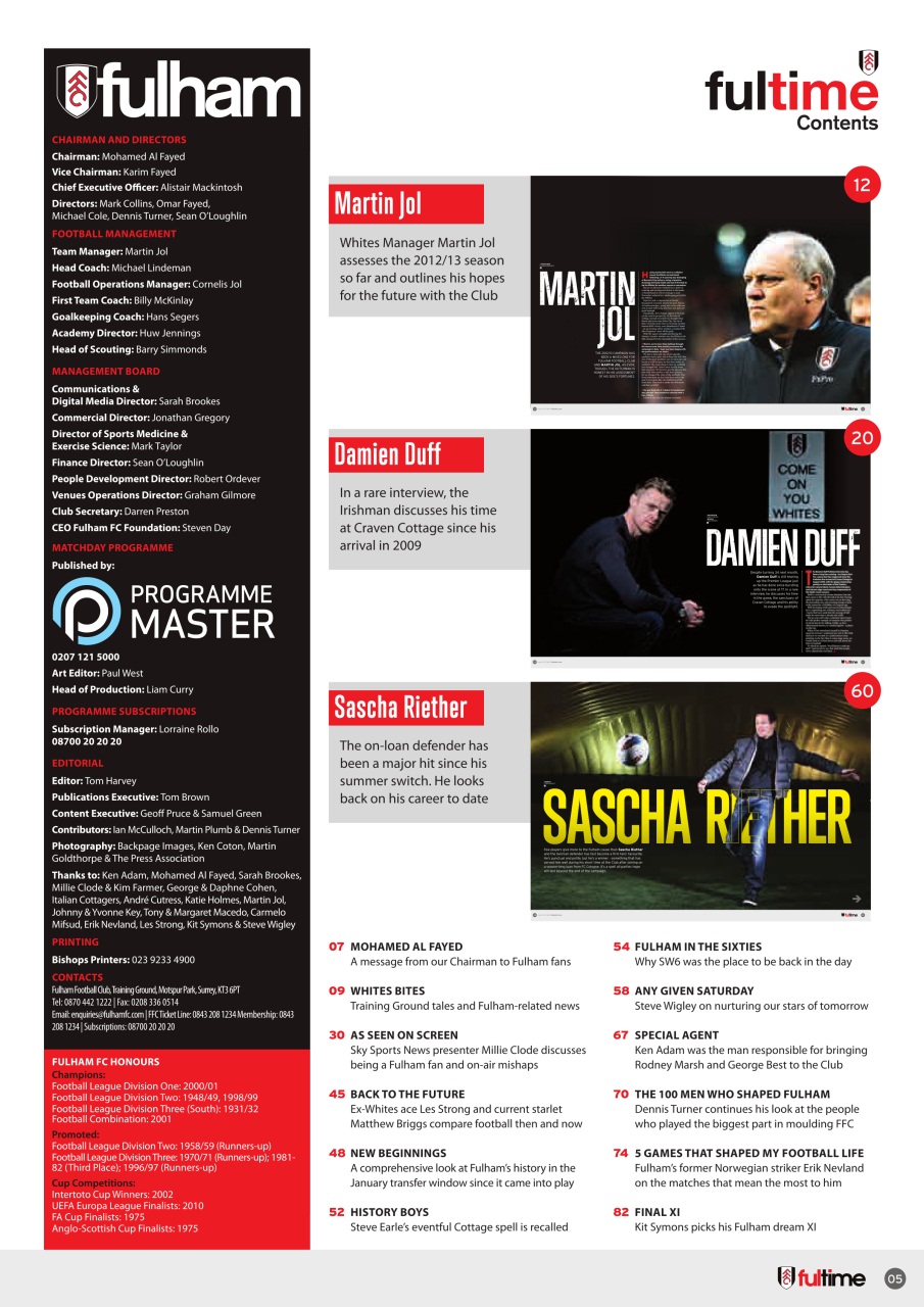 FULTIME Magazine Preview Pages