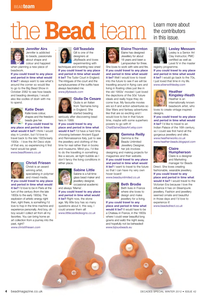 Bead & Jewellery Magazine Preview Pages