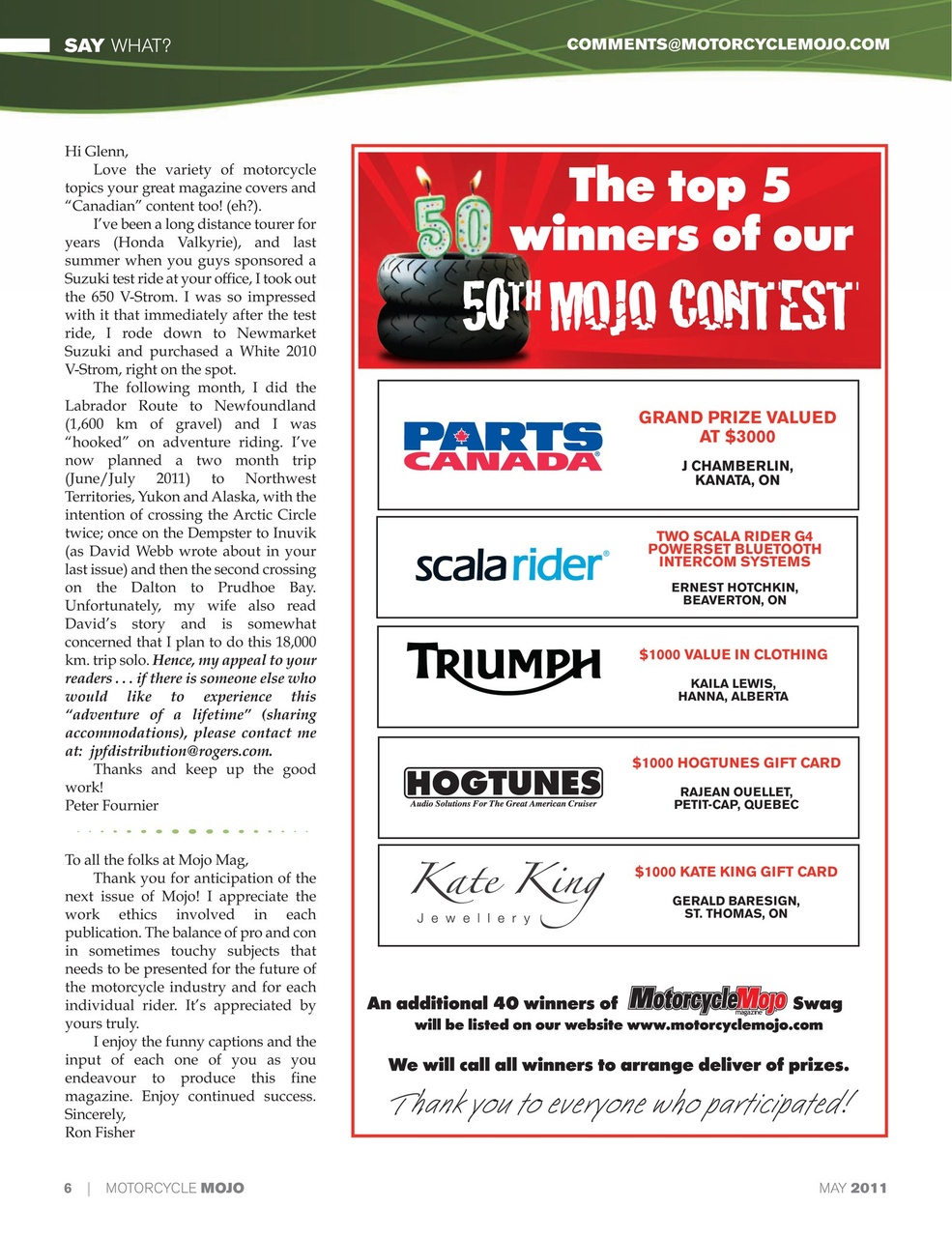 Motorcycle Mojo Preview Pages