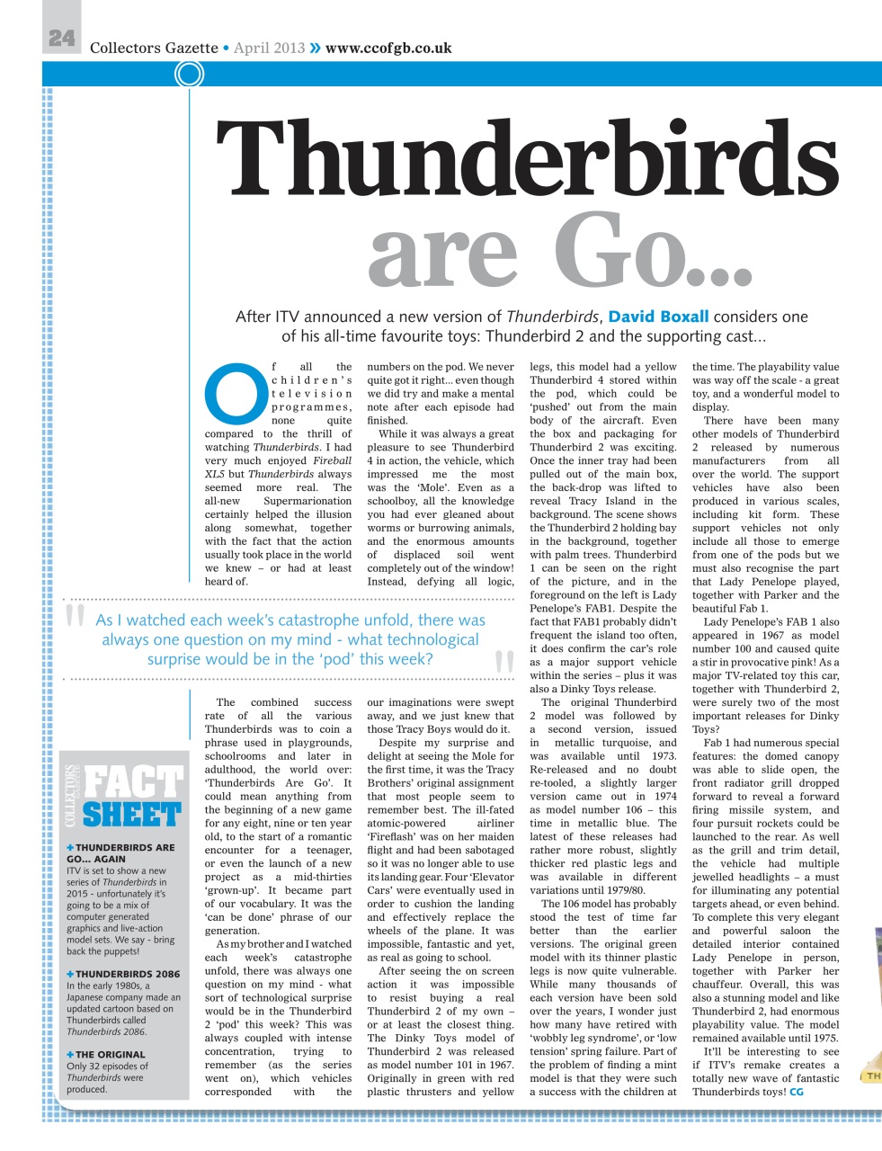 Collectors Gazette Preview Pages