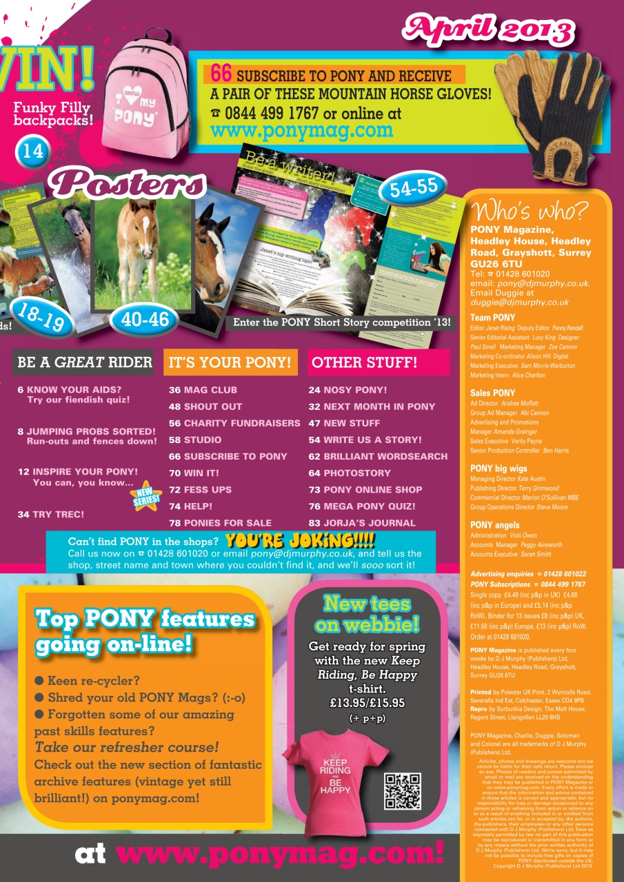 Pony Magazine Preview Pages