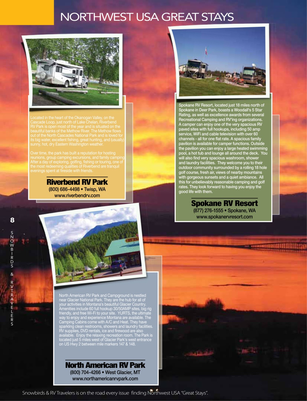 Snowbirds & RV Travelers Preview Pages