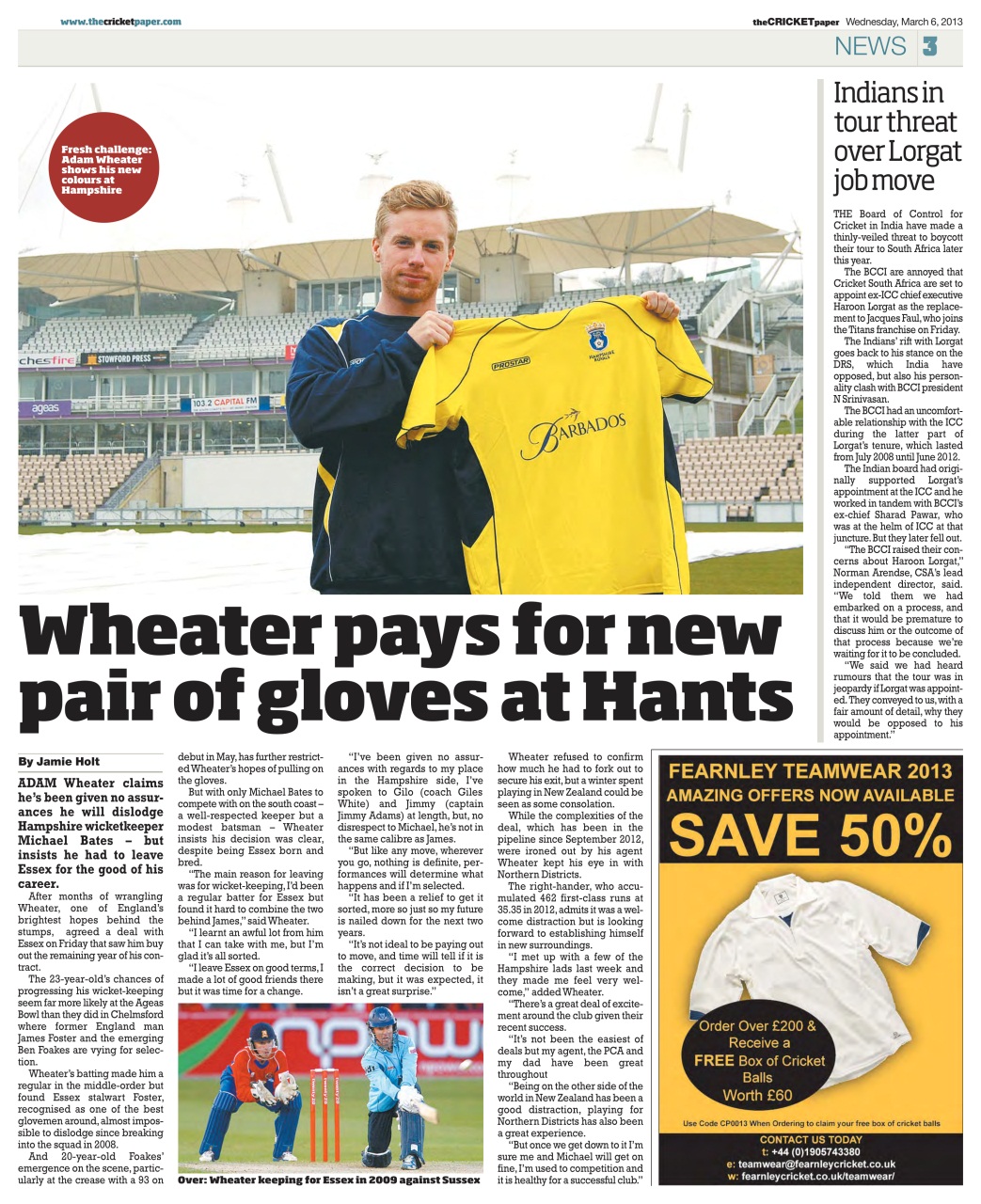 The Cricket Paper Preview Pages