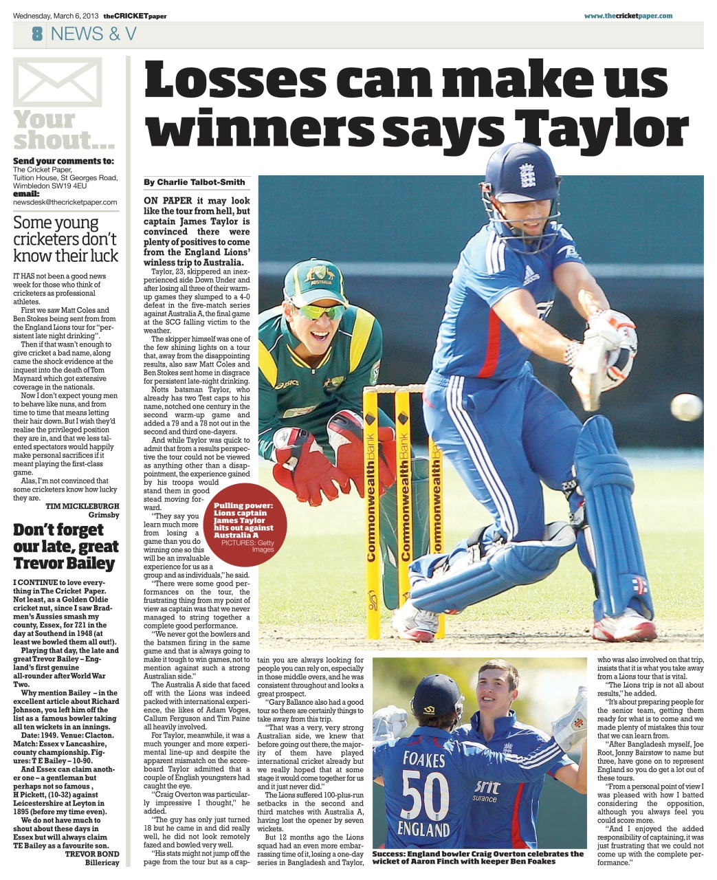 The Cricket Paper Preview Pages