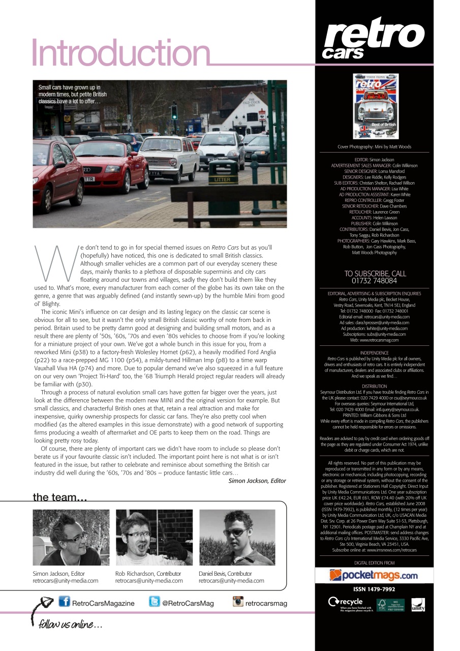 Retro Cars Preview Pages