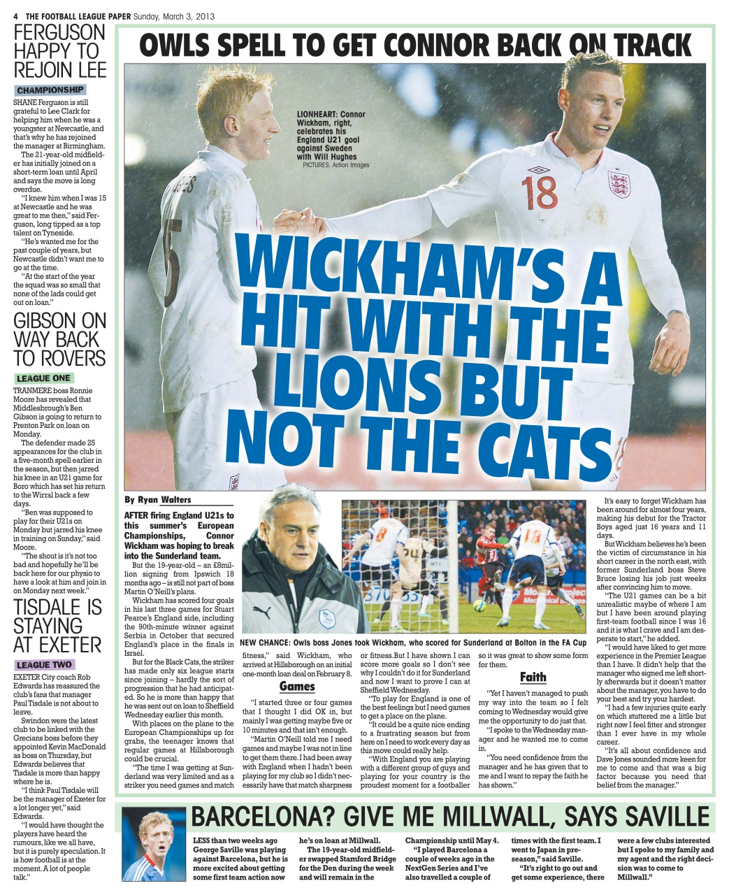 The Football League Paper Preview Pages