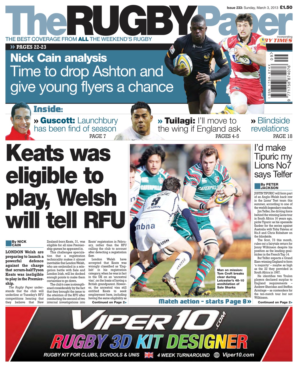 The Rugby Paper Preview Pages