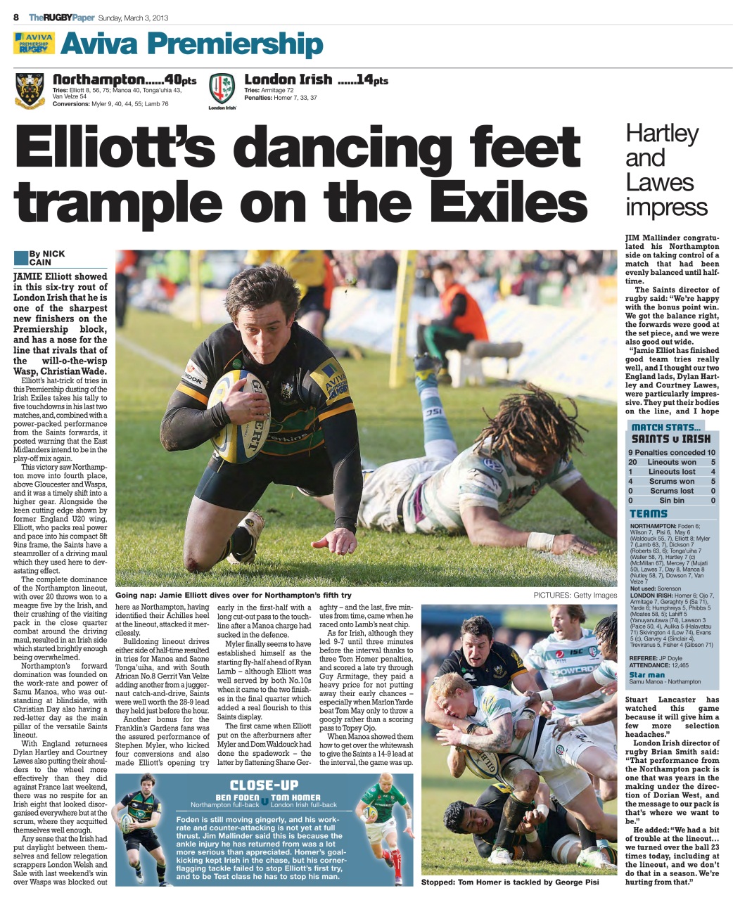 The Rugby Paper Preview Pages