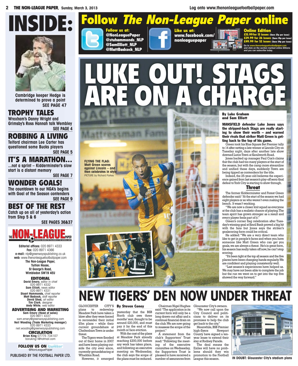 The Non-League Football Paper Preview Pages