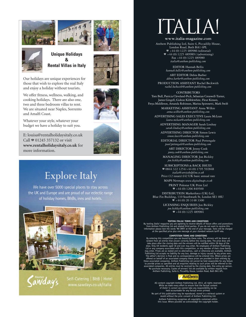 Italia! Preview Pages