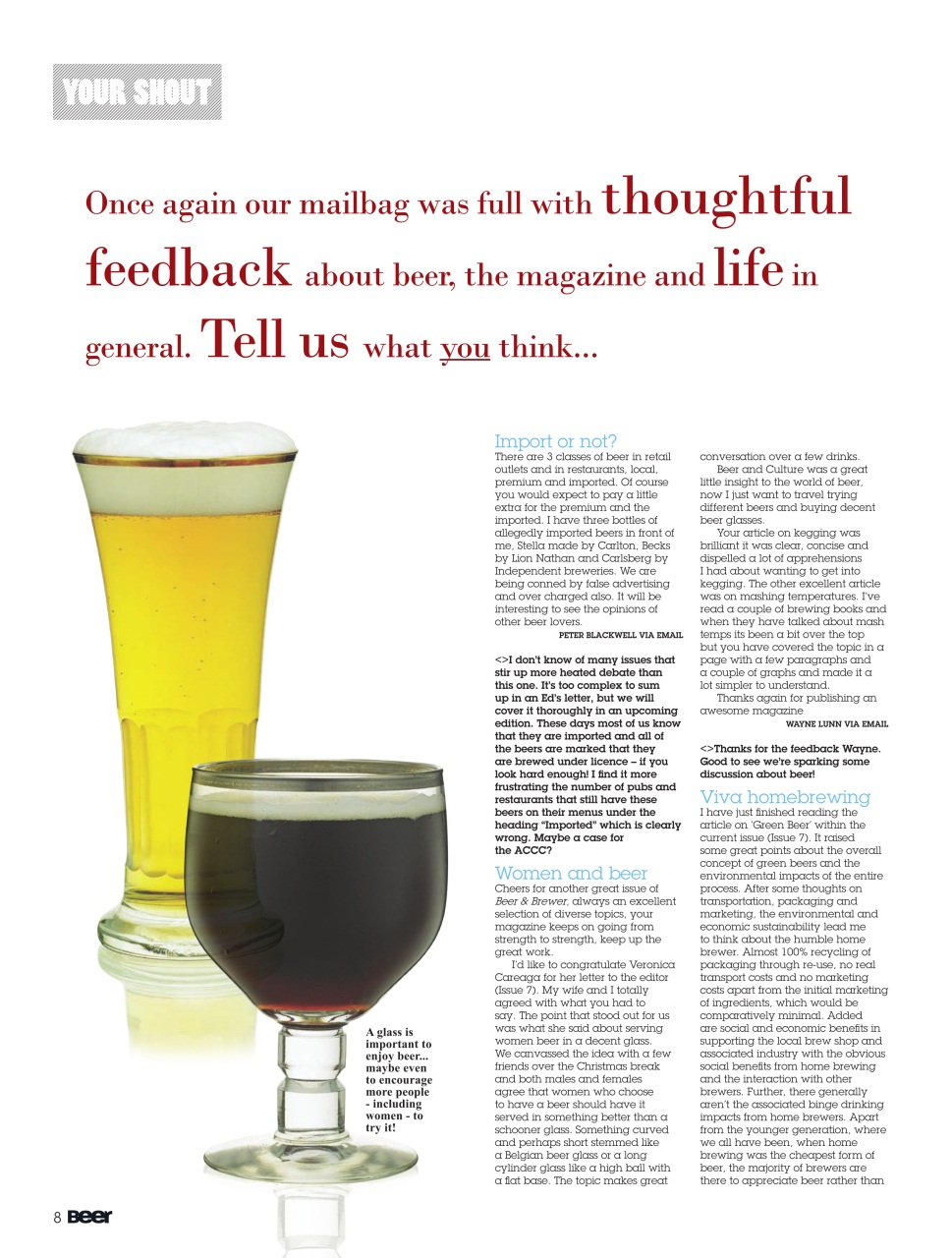 Beer and Brewer Preview Pages