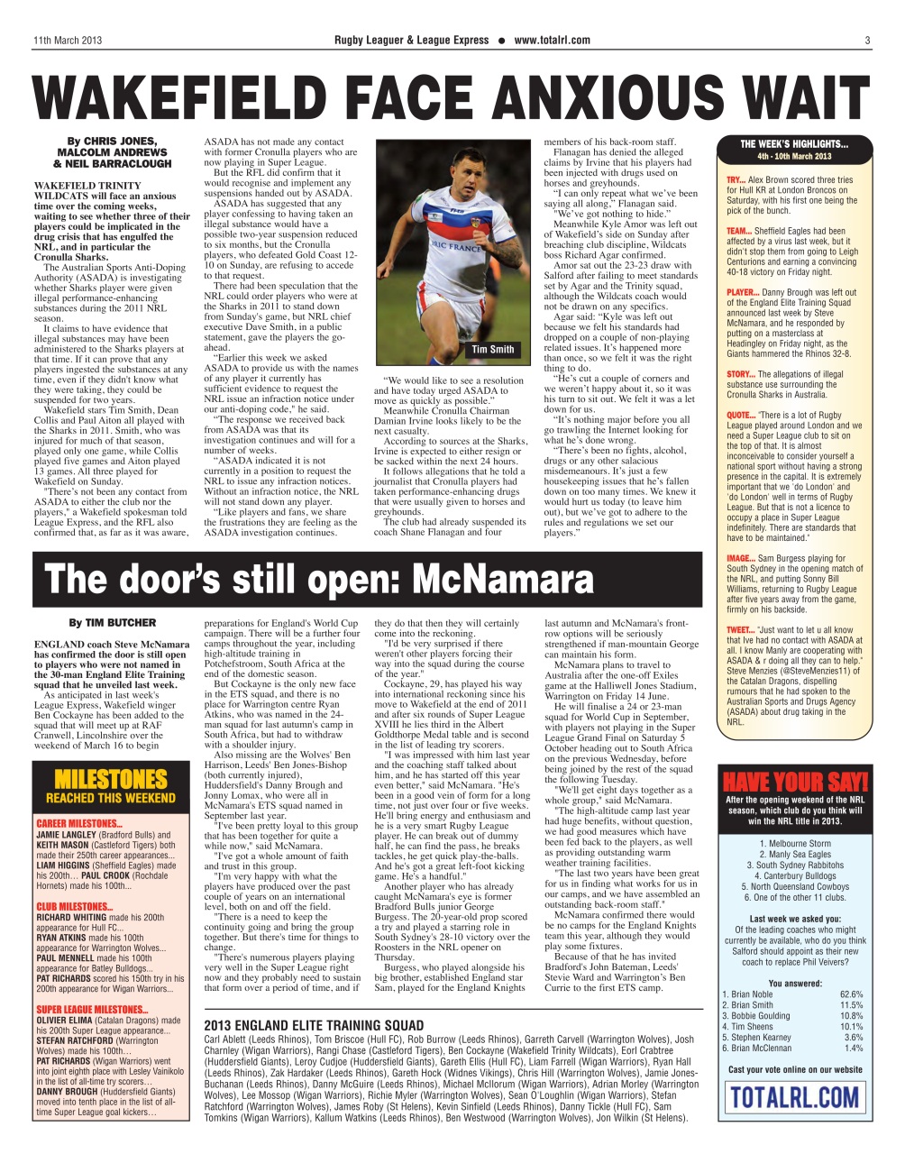 League Express Preview Pages