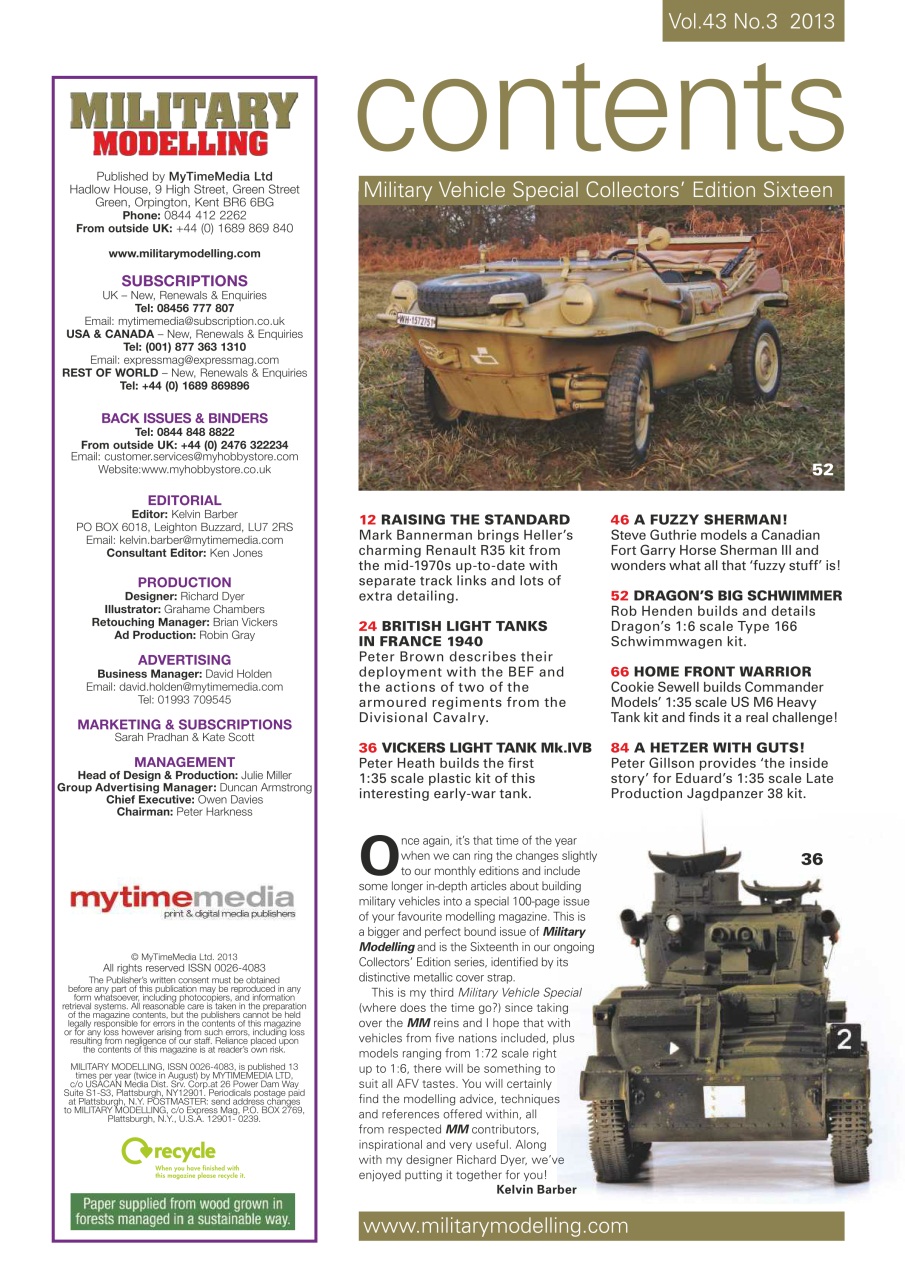 Military Modelling International Magazine Preview Pages
