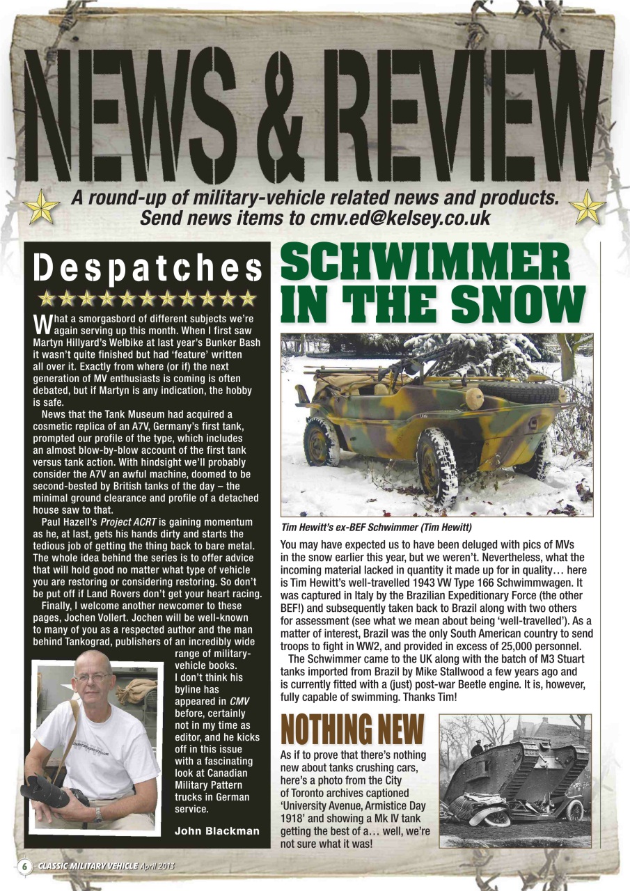 Classic Military Vehicle Preview Pages