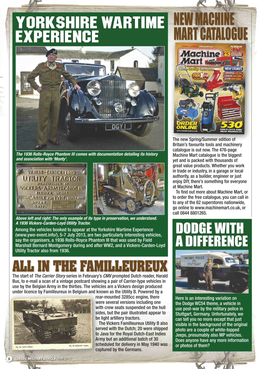 Classic Military Vehicle Preview Pages